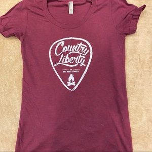 Burgundy Country Liberty Hoodie